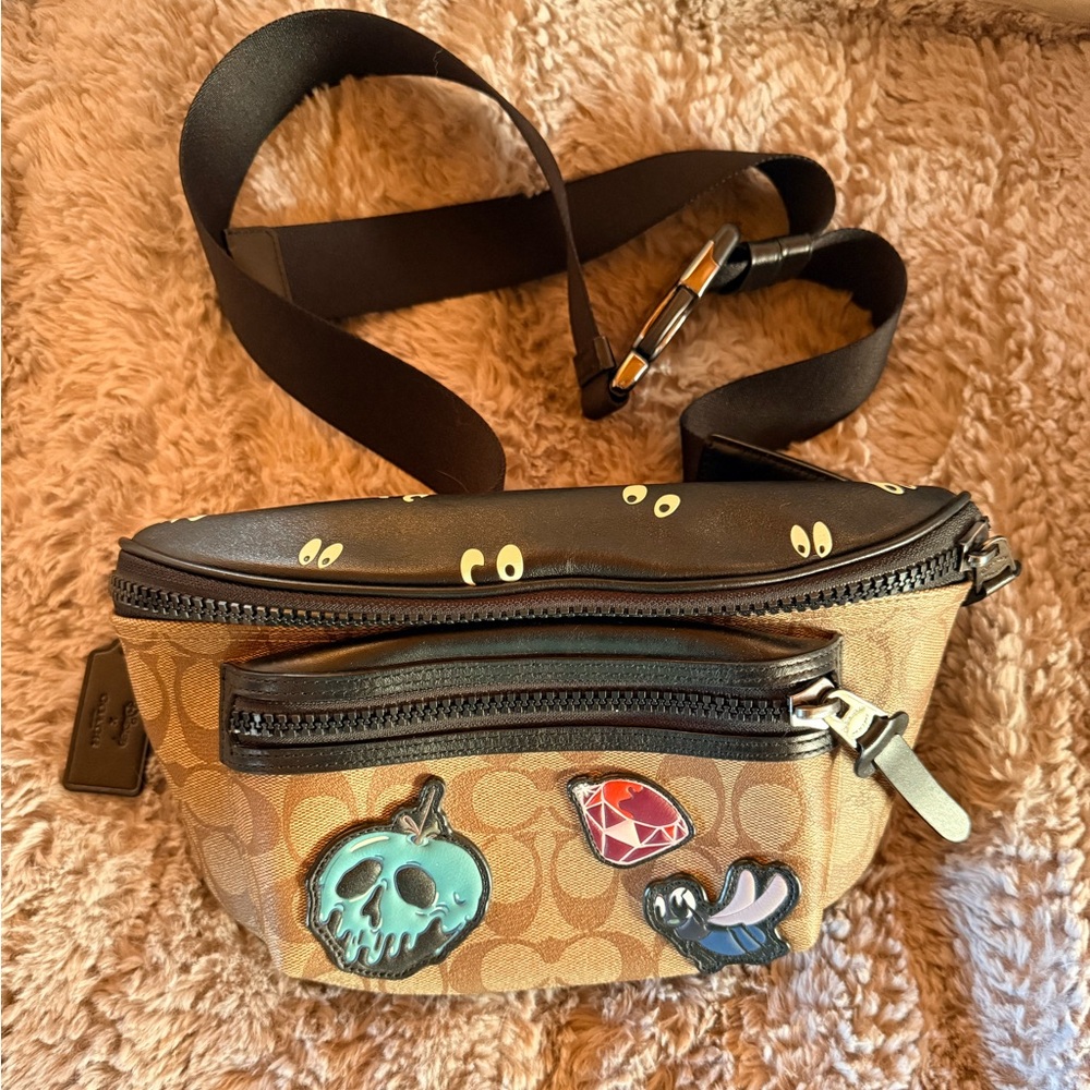 Disney X Coach Villains Track Belt Bag with Patches Fanny Pack